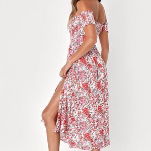 Lulu’s Off The Shoulder Midi Dress
